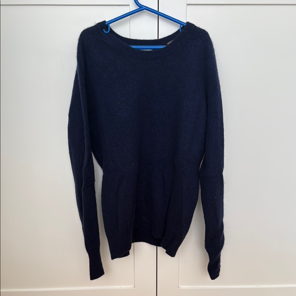 Navy Blue Equipment Cashmere Sweater